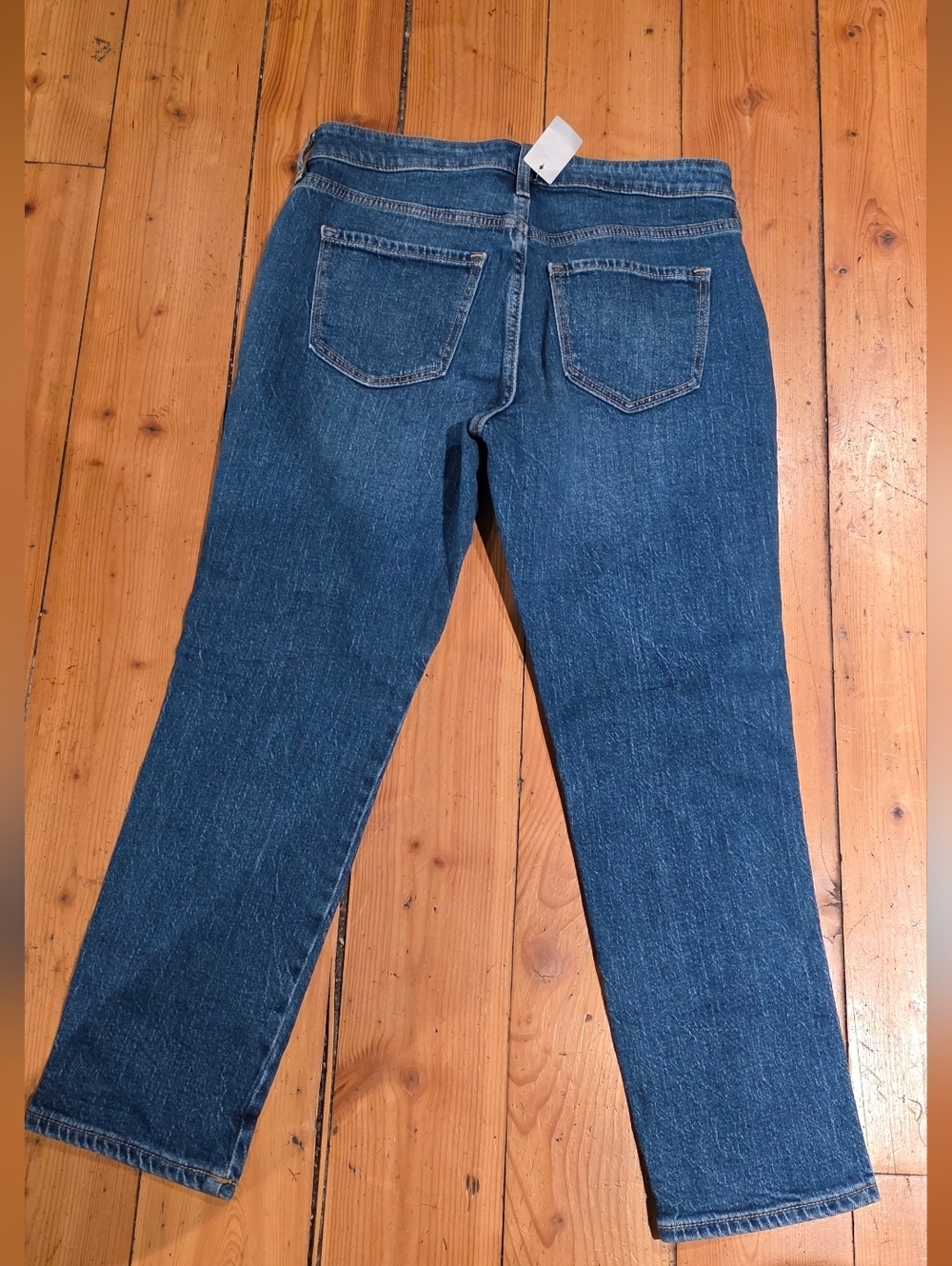 Old Navy Dark Blue Straight-Leg Women's Jeans - Picture 3 of 3